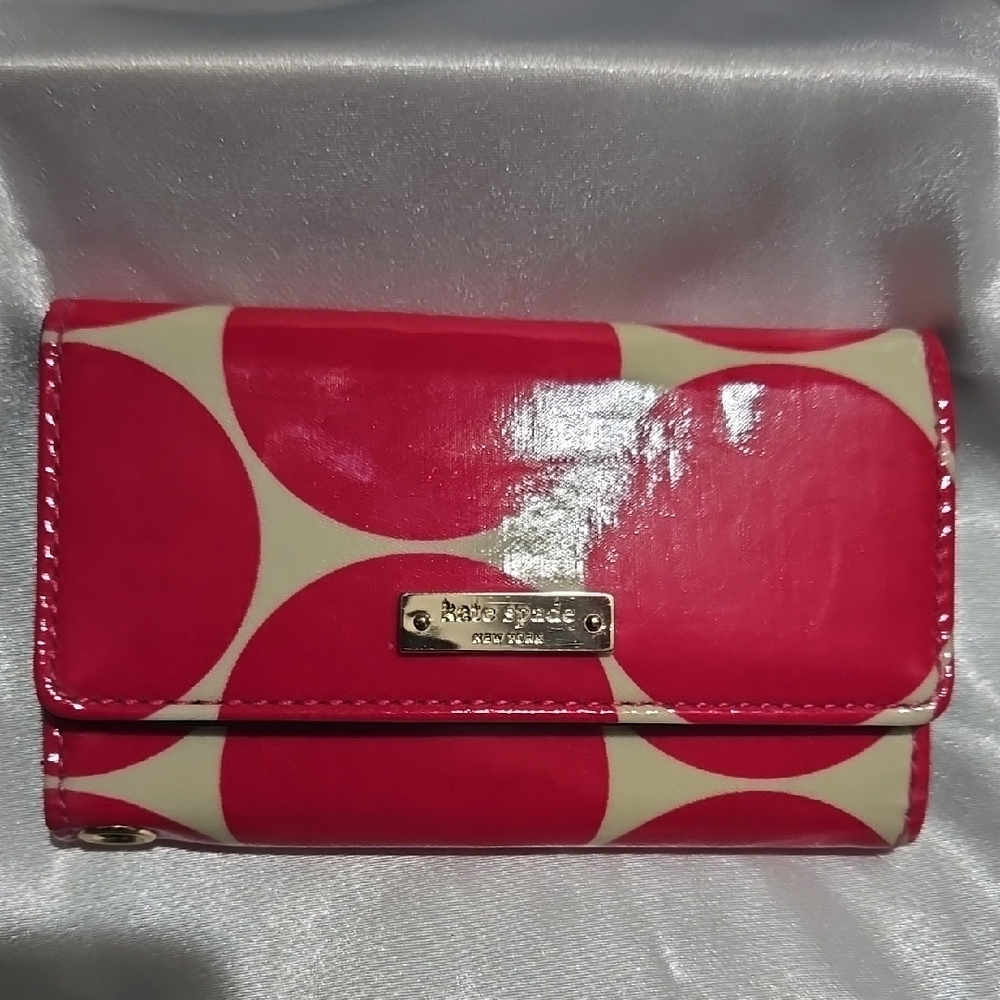 Kate Spade Red and Cream Wallet